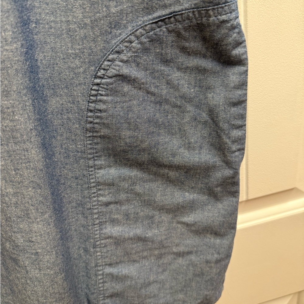 Banana Republic Chambray Above the Knee Denim Shirtdress, Size Small Like New - Picture 9 of 12